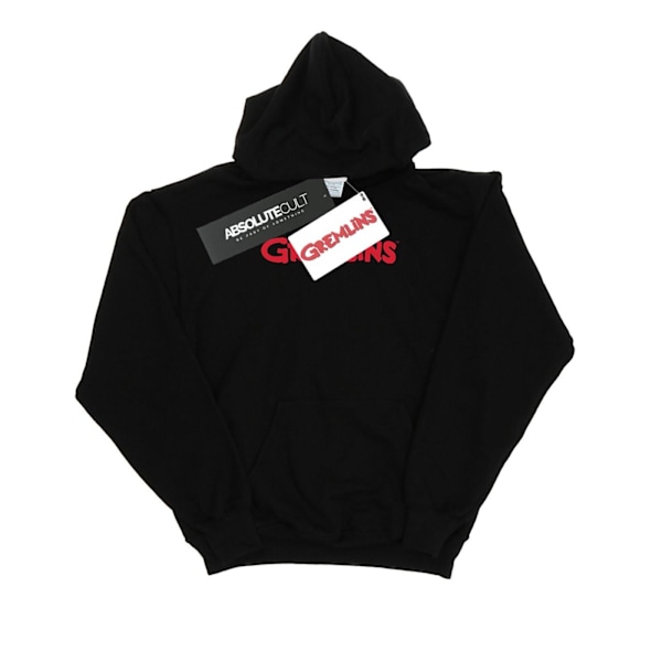 Gremlins Dam/Kvinnor Text Logo Hoodie XXL Svart Black XXL