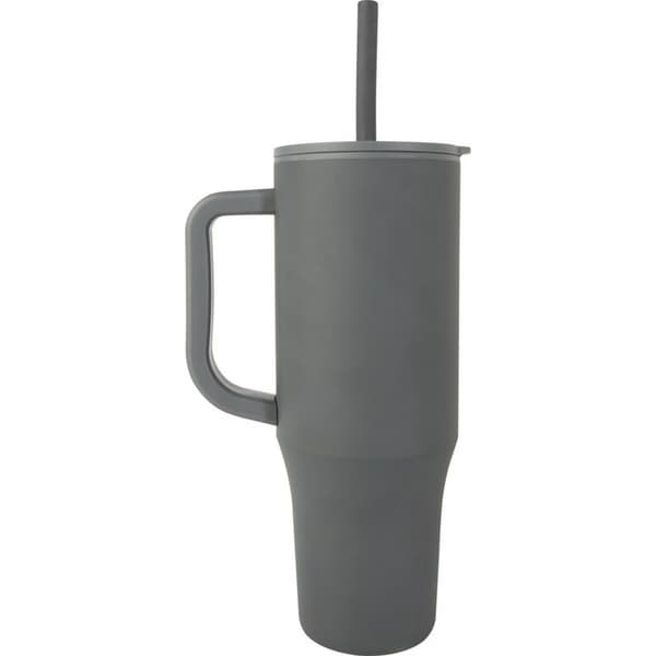 Floso Brady Isolerad 900ml Mugg Med Sugrör One Size Grå Grey One Size