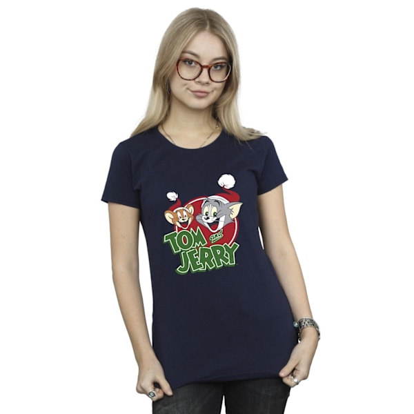 Tom And Jerry Dam/Damjul Julhatt Logo Bomull T-shirt S Navy Blue S