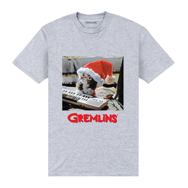 Gremlins Unisex Adult Keyboard T-Shirt XXL Heather Grey Heather Grey XXL