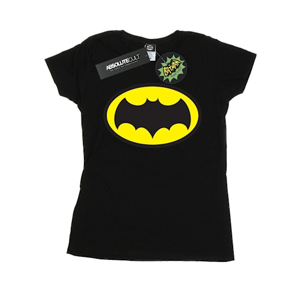 DC Comics Dam/Kvinnor Batman TV-serie Logo Bomull T-shirt XX Black XXL