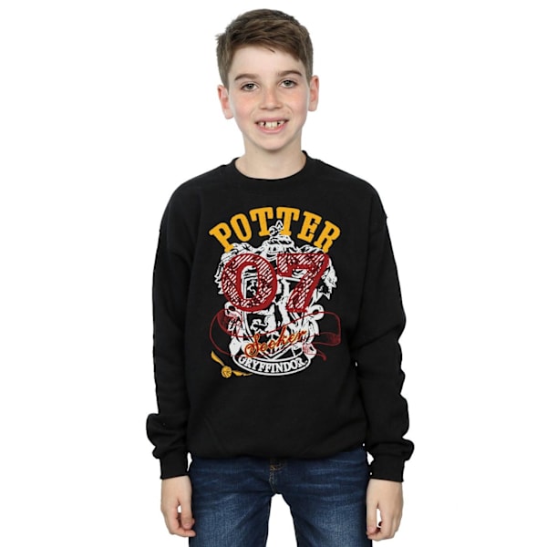Harry Potter Pojkar Gryffindor Seeker Sweatshirt 7-8 År Svart Black 7-8 Years