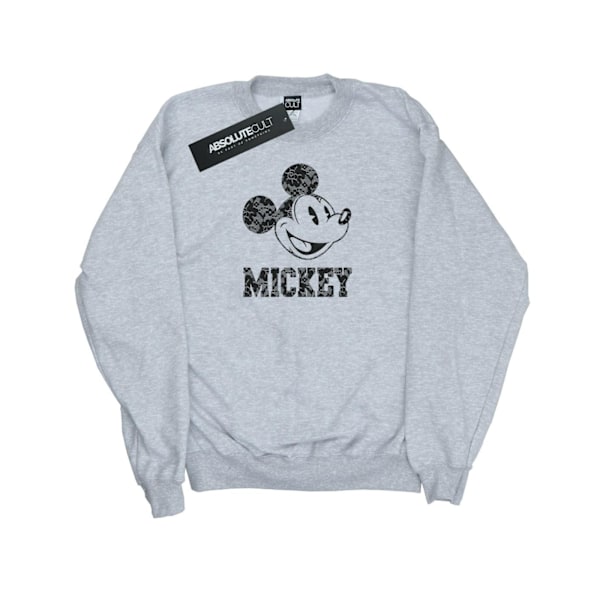 Disney Girls Mickey Mouse Laces Sweatshirt 7-8 år Sports Grå Sports Grey 7-8 Years