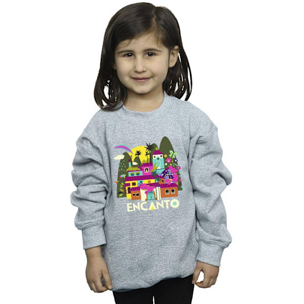 Disney Girls Encanto Many Houses Sweatshirt 12-13 år Sport Sports Grey 12-13 Years