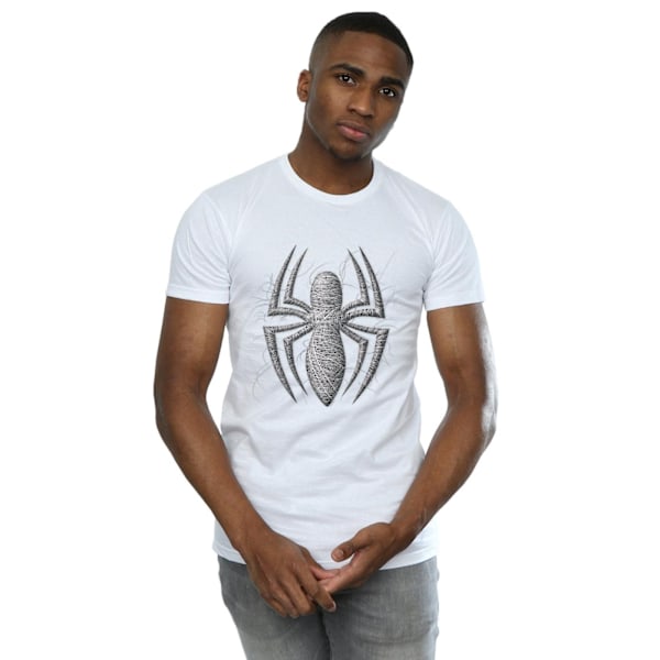 Marvel Spider-Man Web Logo T-shirt 4XL Vit White 4XL