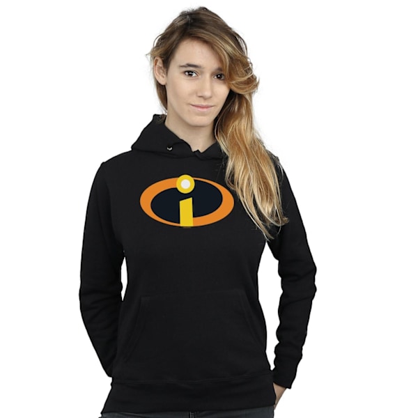 Disney Dam/Kvinnor The Incredibles Kostym Logo Hoodie L Svart Black L