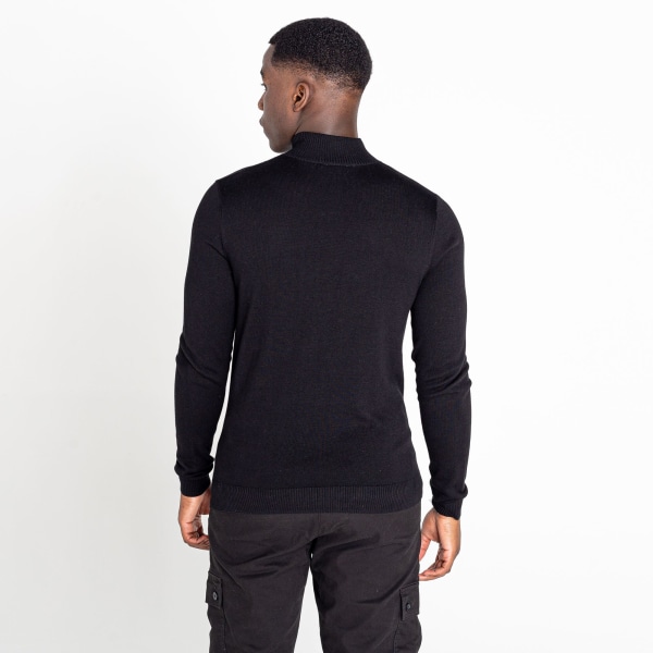Dare 2B Mens Unite Us Stickad Half Zip Sweatshirt XL Black/Ambe Black/Amber Glow XL