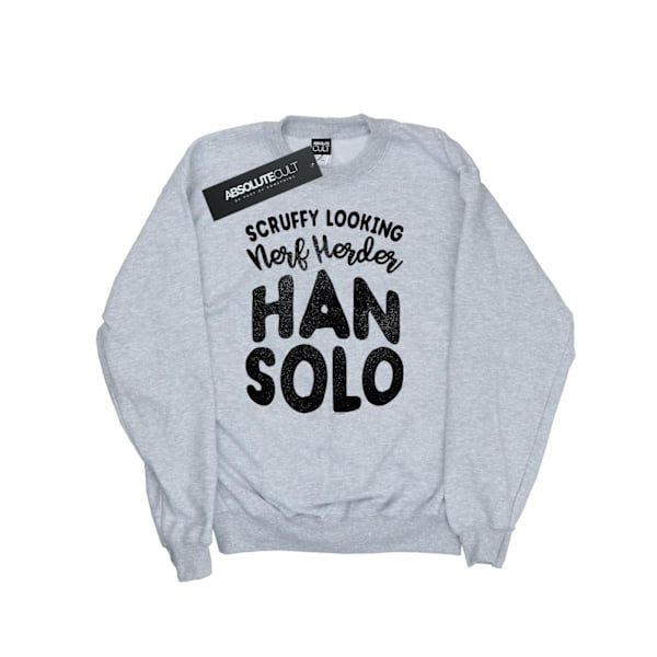 Star Wars Herr Han Solo Legends Tribute Sweatshirt M Sports Grå Sports Grey M