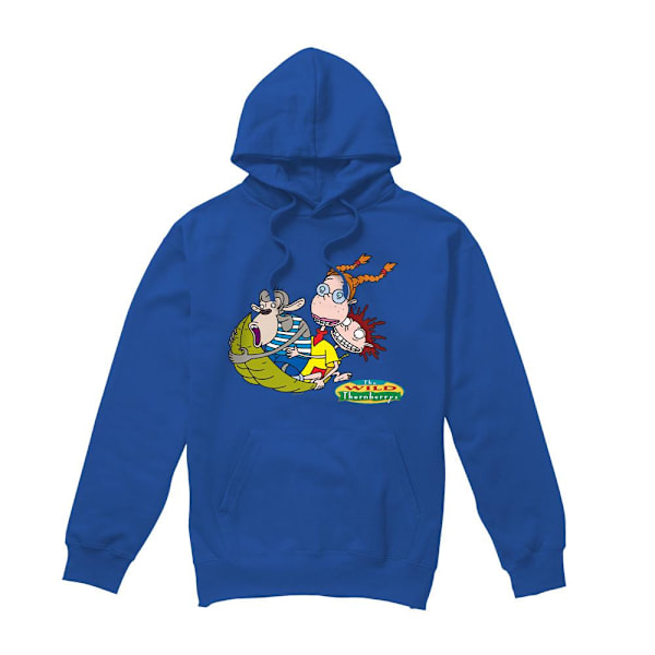The Wild Thornberrys Herr On Leaf Eliza Darwin & Donny Hoodie S Royal Blue S