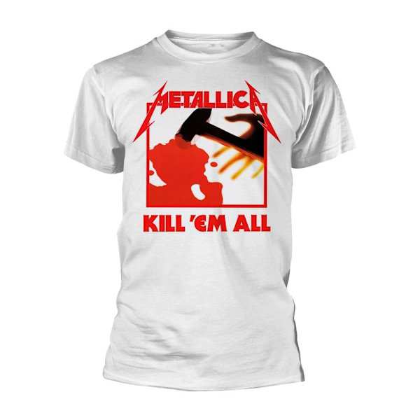 Metallica Unisex Kill Em All T-shirt S Vit White S