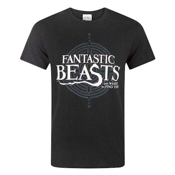 Fantastiska vidunder och var man hittar dem - T-shirt med logotyp för män, XXL, B Black XXL