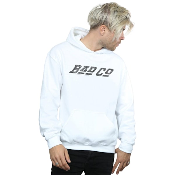 Bad Company Herr Straight Logo Hoodie 4XL Vit White 4XL