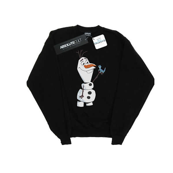 Disney Girls Frozen 2 Olaf Och Salamander Sweatshirt 12-13 År Black 12-13 Years