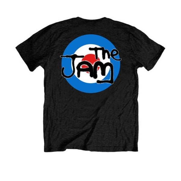 The Jam Unisex Adult Target Logo Back Print Short-Sleeved T-Shi Black XXL