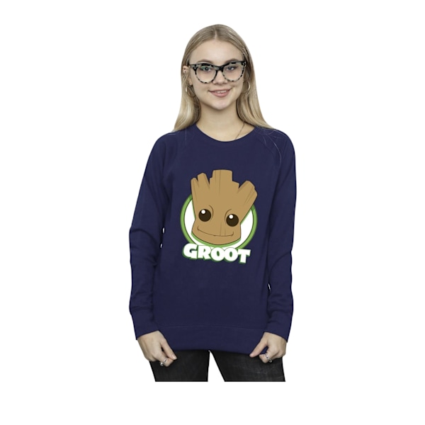 Guardians Of The Galaxy Dam/Damer Groot Badge Sweatshirt L Navy Blue L