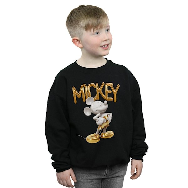 Disney Pojkar Musse Pigg Guldstaty Sweatshirt 7-8 År Svart Black 7-8 Years