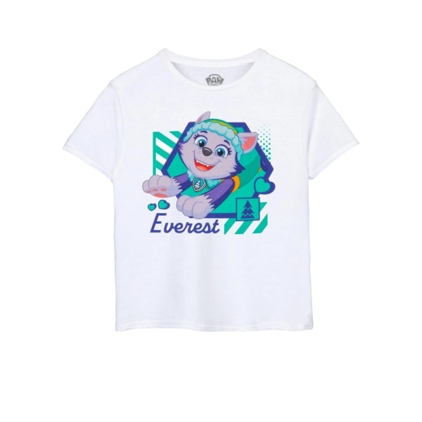 Paw Patrol Girls Everest T-shirt 5-6 år Vit White 5-6 Years