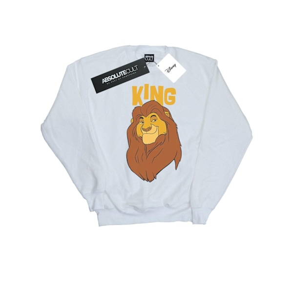 Disney Dam/Kvinnor Lejonkungen Mufasa King Sweatshirt M Vit White M