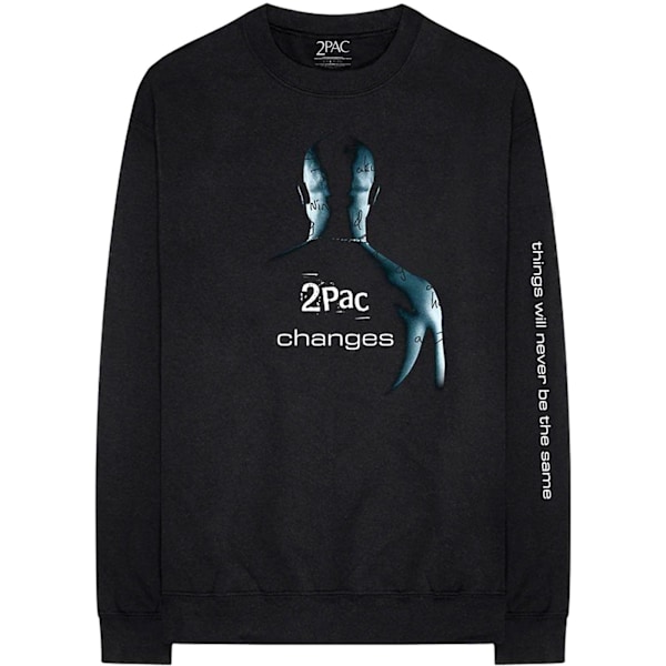Tupac Shakur Unisex Adult Changes Bomull Långärmad T-shirt M Black M
