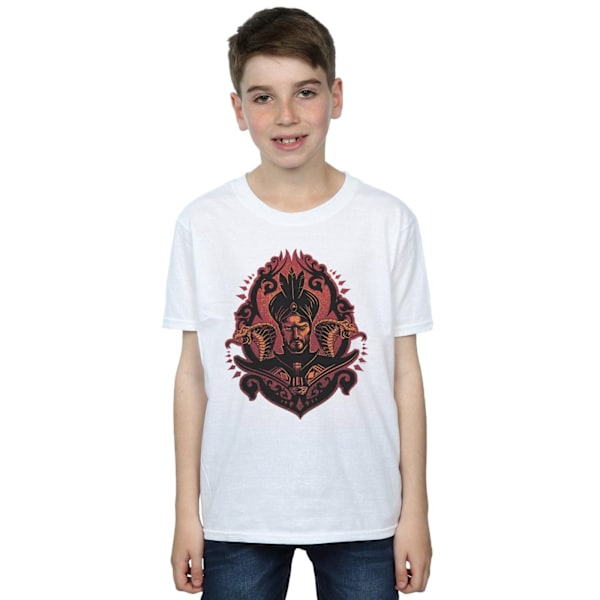 Disney Boys Aladdin Movie Jafar Snakes T-Shirt 5-6 år Vit White 5-6 Years