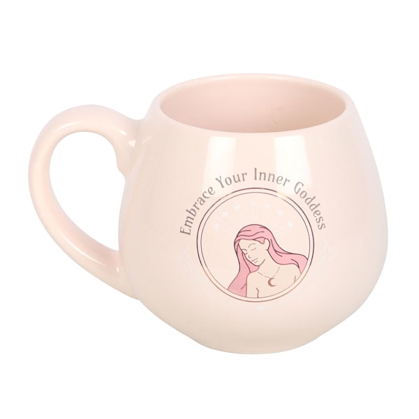 Something Different Embrace Your Inner Goddess Rund Mugg En Pastel Pink One Size