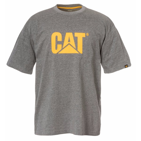 Caterpillar Mens TM Logo Kortärmad T-shirt XXL Mörkgrå Dark Heather Grey XXL