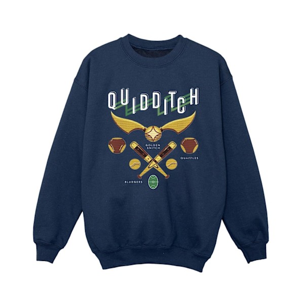 Harry Potter Quidditch Bludgers Quaffles Sweatshirt för pojkar 3-4 år Navy Blue 3-4 Years