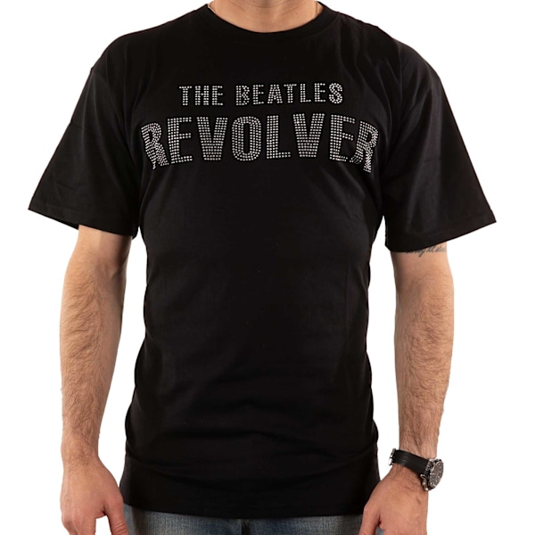 The Beatles Unisex Adult Revolver Embellished T-Shirt M Svart Black M