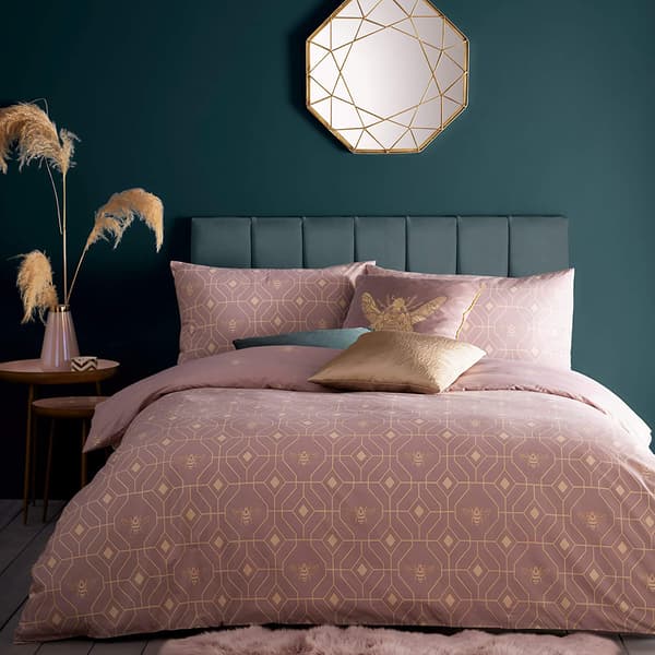 Furn Bee Deco Påslakan Set Dubbel Blush Röd Blush Red Double