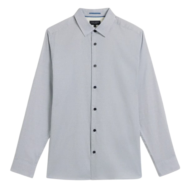 Ted Baker Herr Alham Geometrisk Långärmad Skjorta L Marinblå Navy L