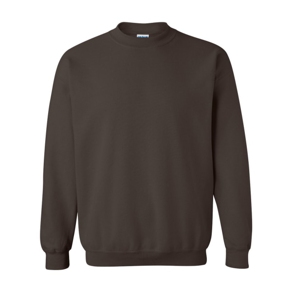 Gildan Heavy Blend Unisex tröja med crewneck för vuxna L Dark Choc Dark Chocolate L