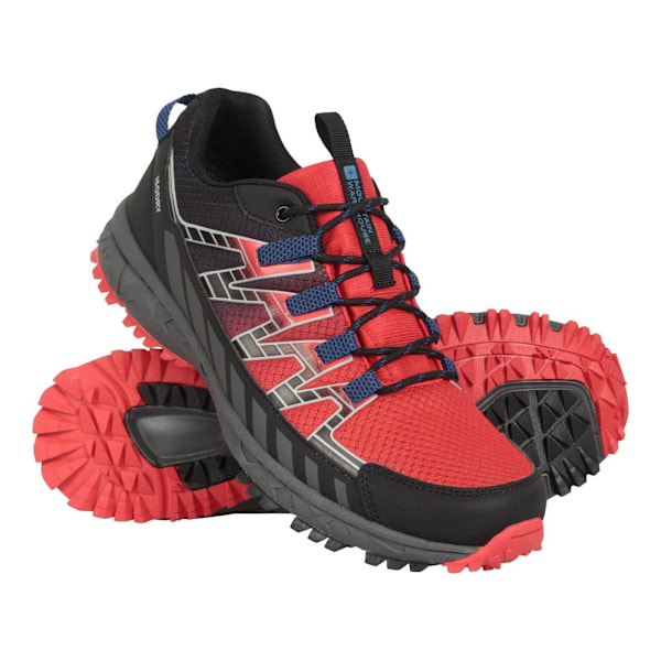 Mountain Warehouse Enhance Trail Vattentäta Löparskor för Herrar Active Red 11 UK