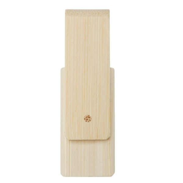 Bullet Rotate 4GB Bamboo USB Flash Drive One Size Beige Beige One Size