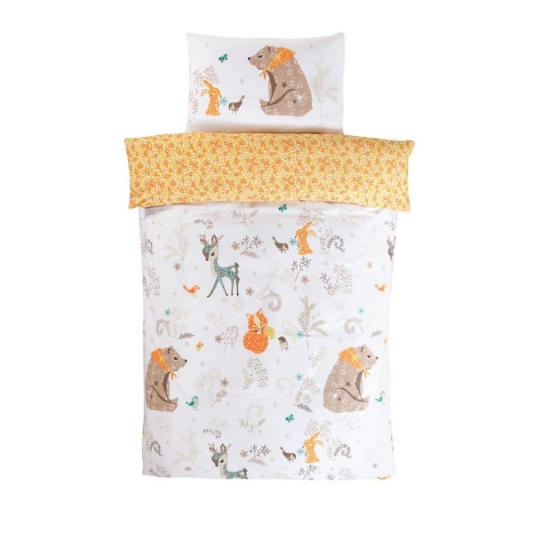 Rapport Woodland Friends Påslakanset Enkelsäng Flerfärgad Multicoloured Single