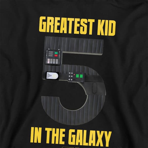 Star Wars Barn/Barn Största Barn Darth Vader Hoodie 5-6 År Athletic Heather 5-6 Years