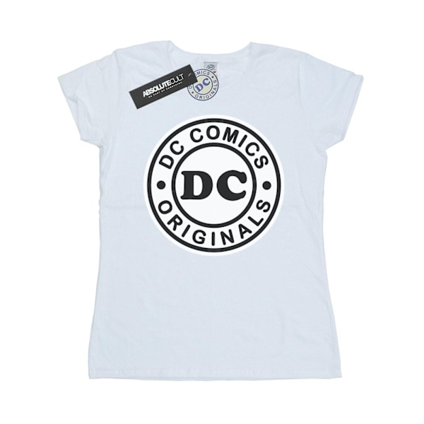 DC Comics Dam/Kvinnor DC Originals Logotyp Bomull T-shirt M Vit White M