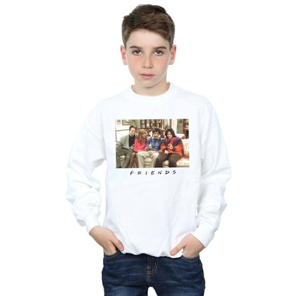 Friends Boys Retrospective Still Sweatshirt 7-8 år Vit White 7-8 Years