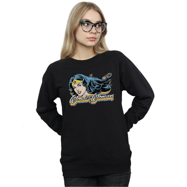 DC Comics Dam/Dam Wonder Woman Smile Sweatshirt XL Svart Black XL