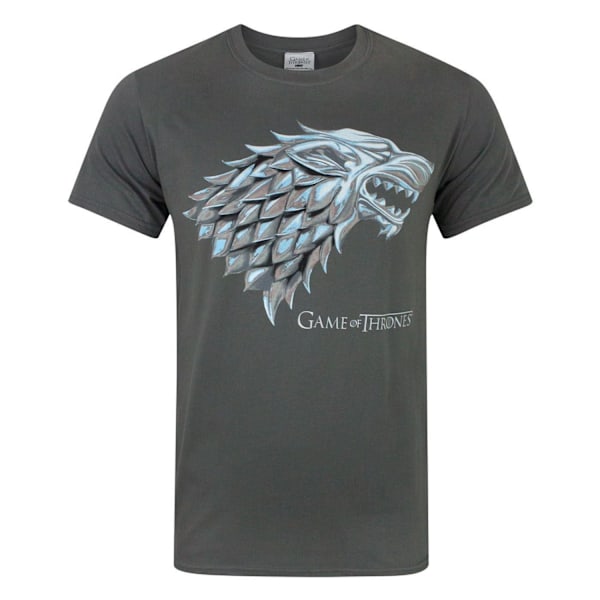 Game Of Thrones Herr Stark Direwolf T-shirt S Charcoal Charcoal S