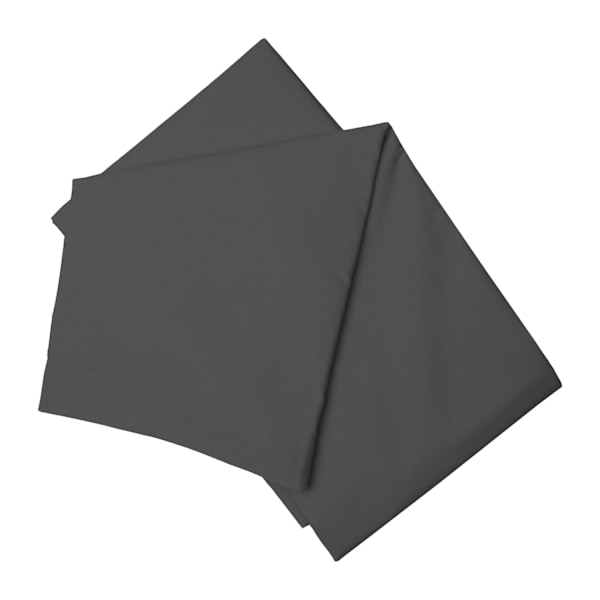 Belledorm Borstad Bomull Platt Lakan Dubbel Charcoal Charcoal Double