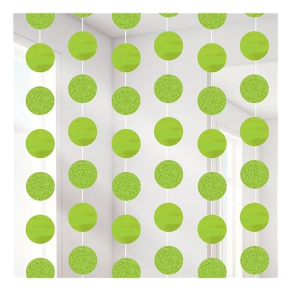 Amscan Pappersrund Girlang En Storlek Kiwi Grön Kiwi Green One Size