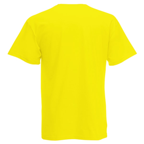 Herr T-shirt med kort ärm Casual Medium Bright Yellow Bright Yellow Medium