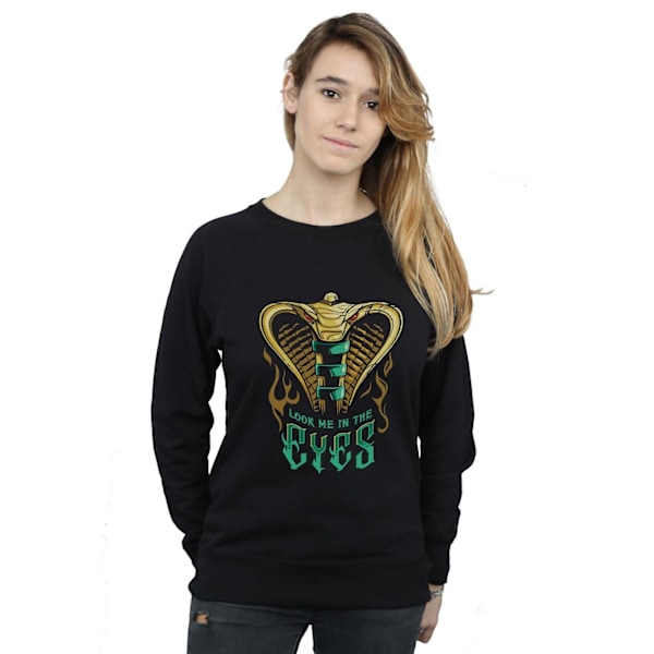 Disney Dam/Kvinnor Aladdin Film Jafar Snake Eyes Sweatshirt Black M
