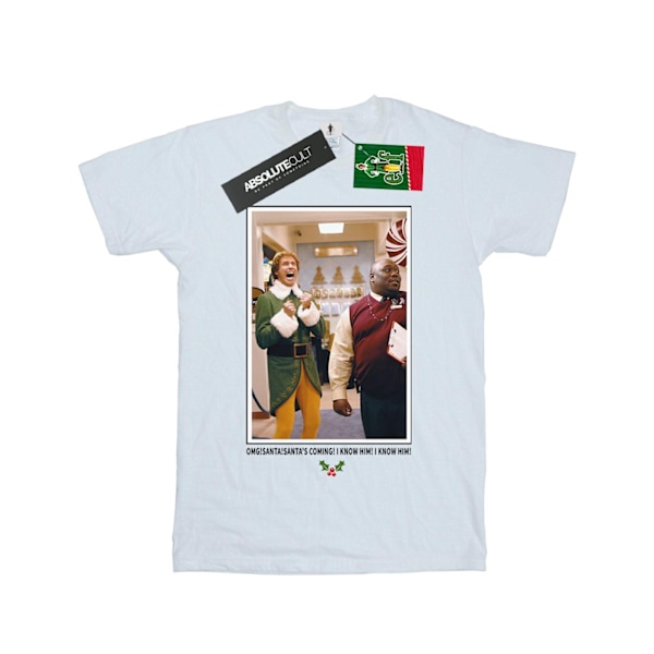 Elf Boys OMG Santa Foto T-shirt 12-13 år Vit White 12-13 Years