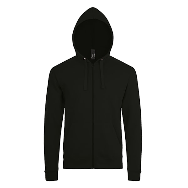 SOLS Herr Stone Zip Up Plain Hoodie 3XL Svart Black 3XL