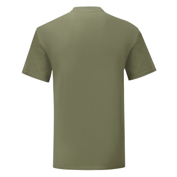 Fruit Of The Loom Iconic T-shirt för män (pack om 5) XXL Classic O Classic Olive Green XXL