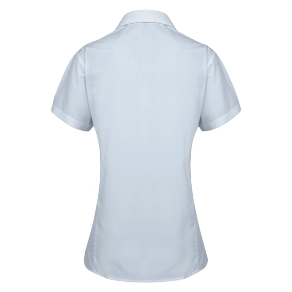 Premier Dam/Kvinnors Supreme Heavy Poplin Kortärmad Arbetsskjorta Light Blue 18