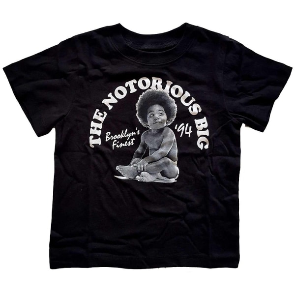 Ökänd B.I.G. Barn/barn Brooklyn's Finest 94 T-shirt 12 Black 12 Months