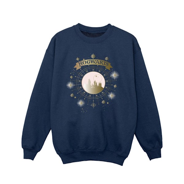 Harry Potter Flickor Hogwarts Yule Ball Sweatshirt 7-8 År Marinblå Navy Blue 7-8 Years