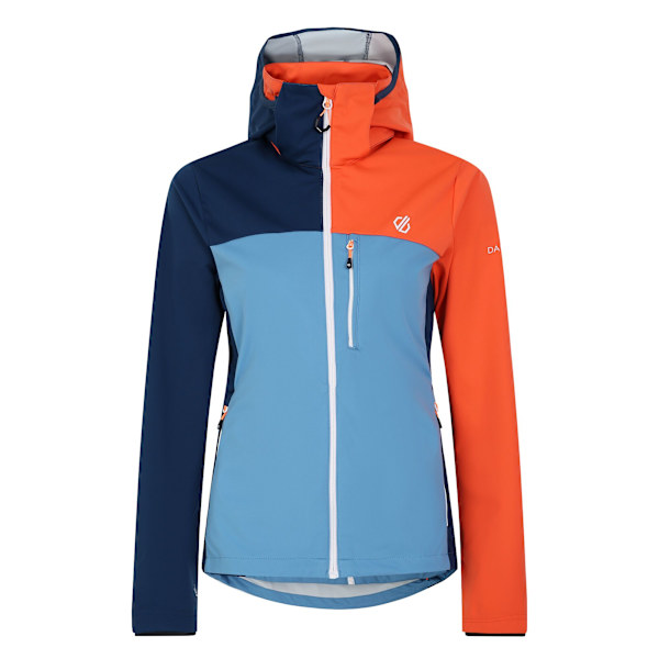 Dare 2B Dam/Dam Lexan Färgblock Softshelljacka 18 U Niagara Blue/Satsuma 18 UK